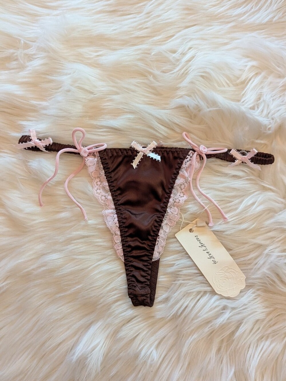 For Love And Lemons Jaden Thong Panty XS NWT